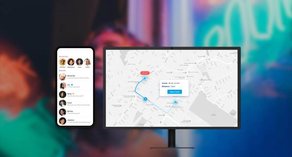 Fonelem 位置情報変更